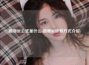 圆周长公式是什么(圆周长计算方式介绍)