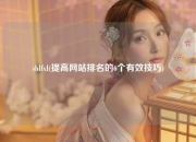 shlfxl(提高网站排名的6个有效技巧)