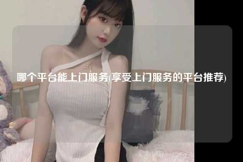 哪个平台能上门服务(享受上门服务的平台推荐)